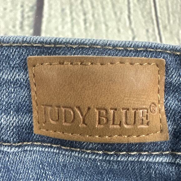 Judy Blue Jeans Womens 5/27 Mid Rise Bootcut Fit Fringe Hem - Picture 11 of 11